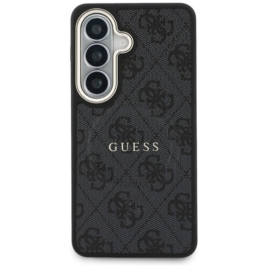 Coque MagSafe pour Samsung Galaxy S26 Plus S947, Guess, 4G Anneau embossé, Noire