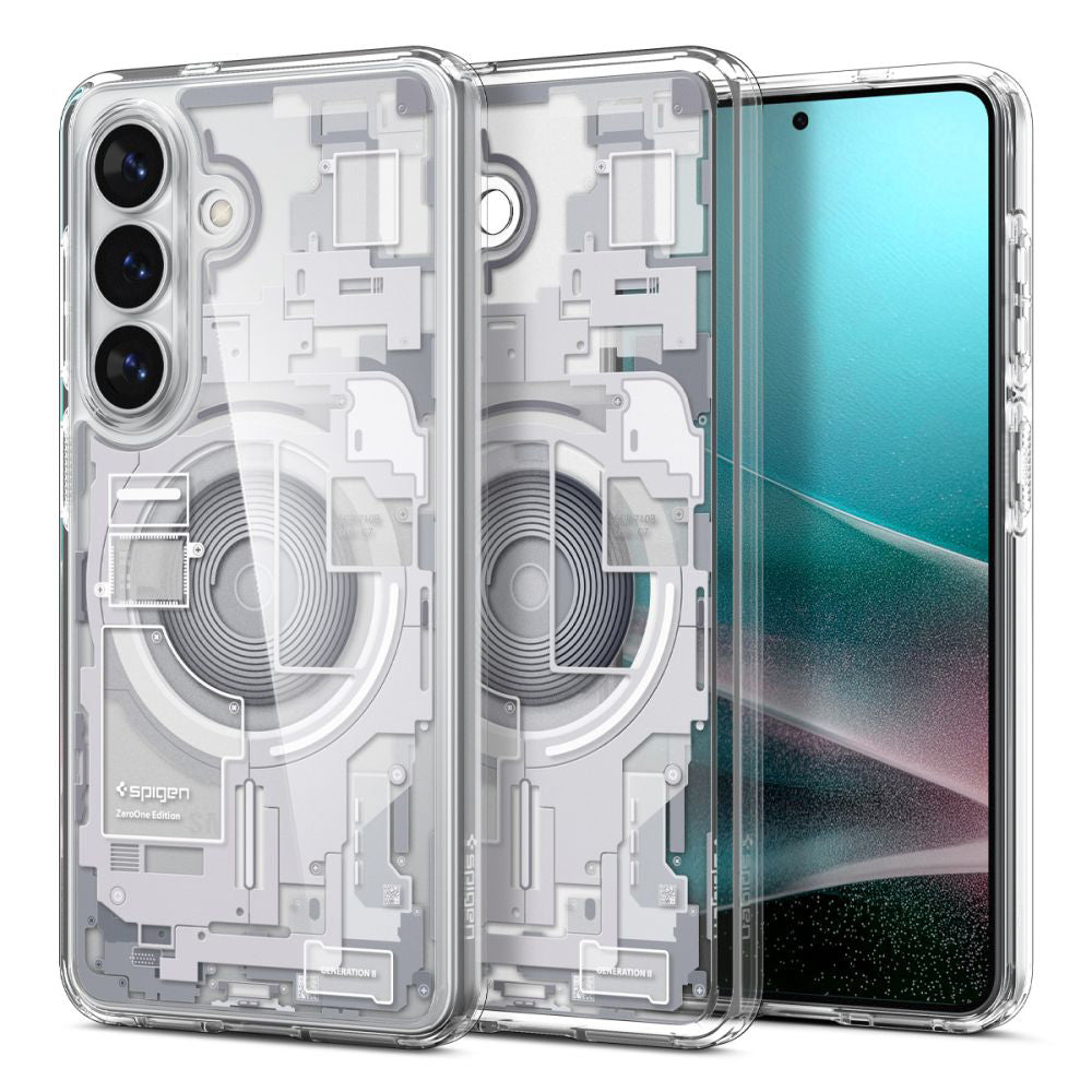 Coque MagSafe pour Samsung Galaxy S26 Plus S947, Spigen, Ultra Hybrid Zero One, Blanche ACS10712
