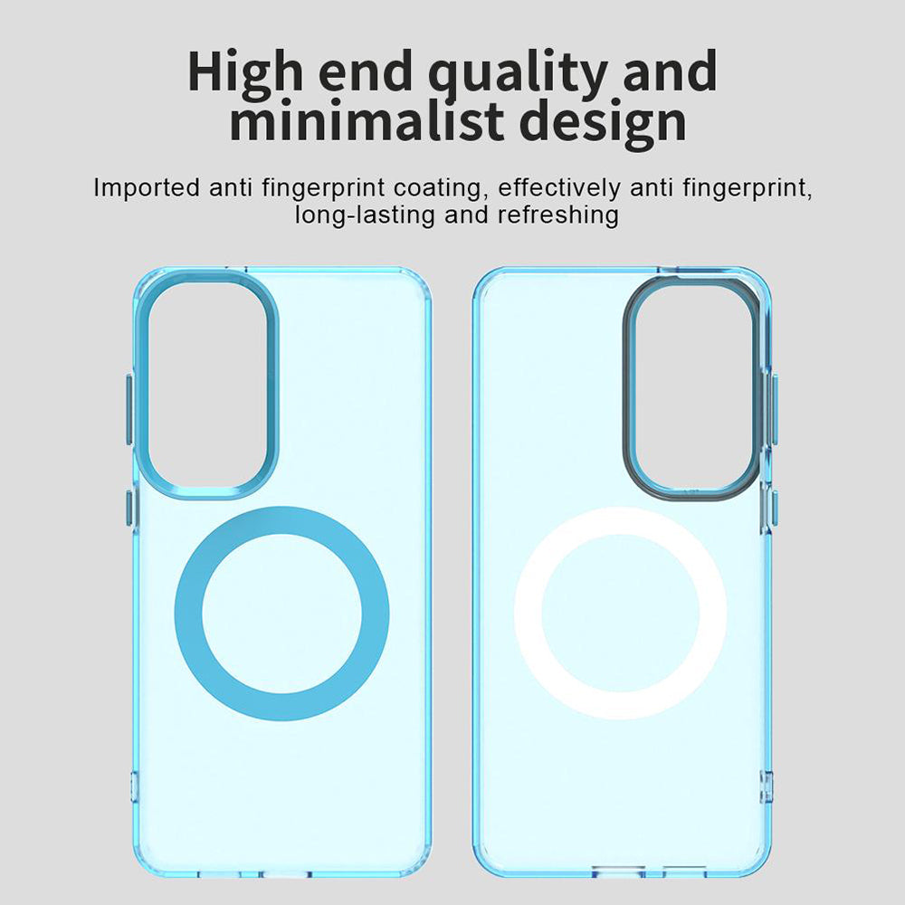 Housse MagSafe pour Samsung Galaxy S26 Plus, Techsuit, CandyCase, Bleue