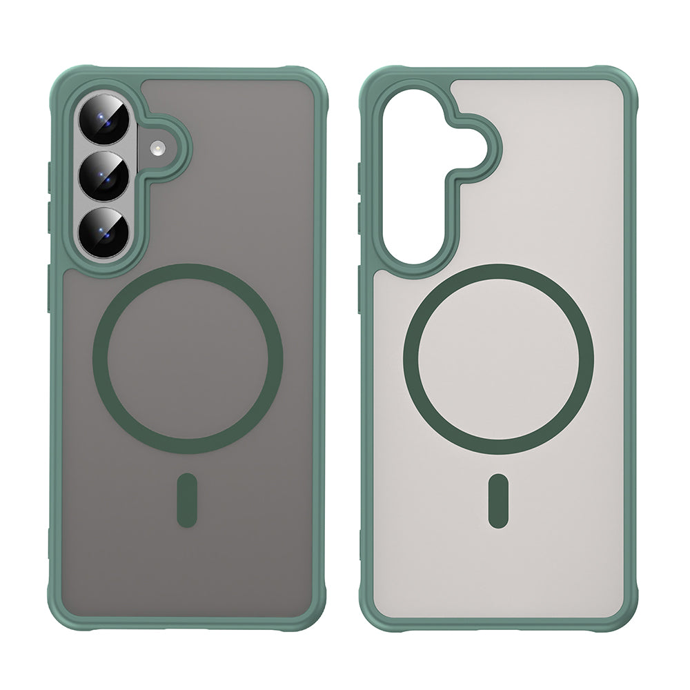 MagSafe Case for Samsung Galaxy S26 Plus, Techsuit, HaloFrost II, Green