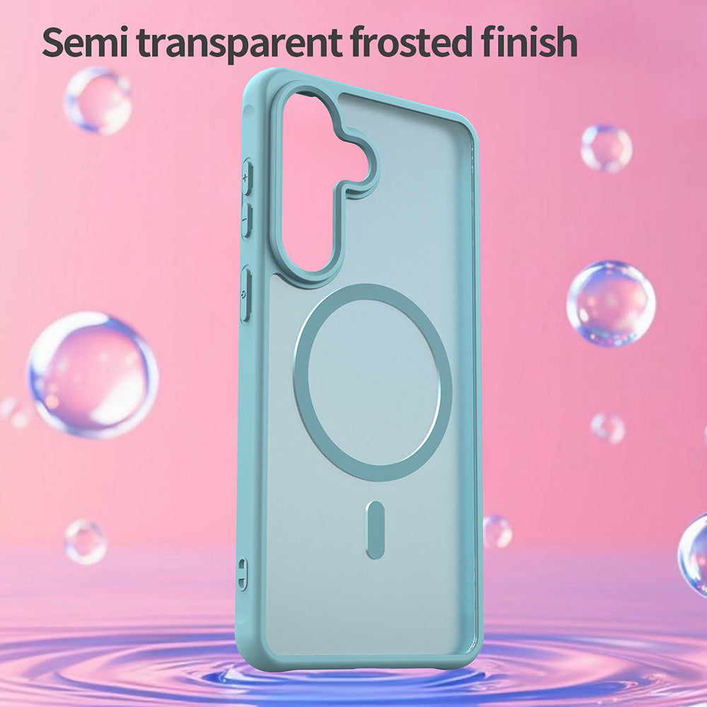 Housse MagSafe pour Samsung Galaxy S26 Plus S947, Techsuit, HaloFrost II, Vert Clair