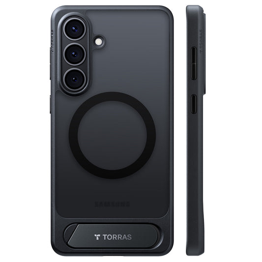 Étui MagSafe pour Samsung Galaxy S26 Plus, Torras, Pstand, Noir