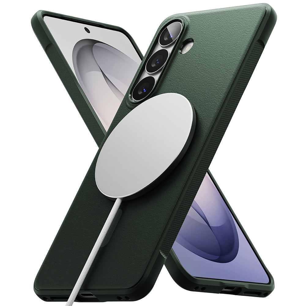Coque MagSafe pour Samsung Galaxy S26 S942, Ringke, Onyx, Vert Foncé