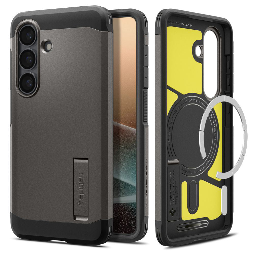 MagSafe Case for Samsung Galaxy S26 S942, Spigen, Tough Armor, Gray ACS10739