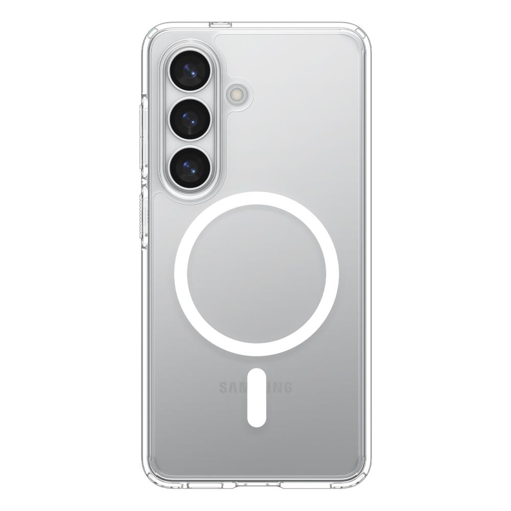 Coque MagSafe pour Samsung Galaxy S26 S942, Spigen, Ultra Hybrid, Transparente Blanche ACS10734