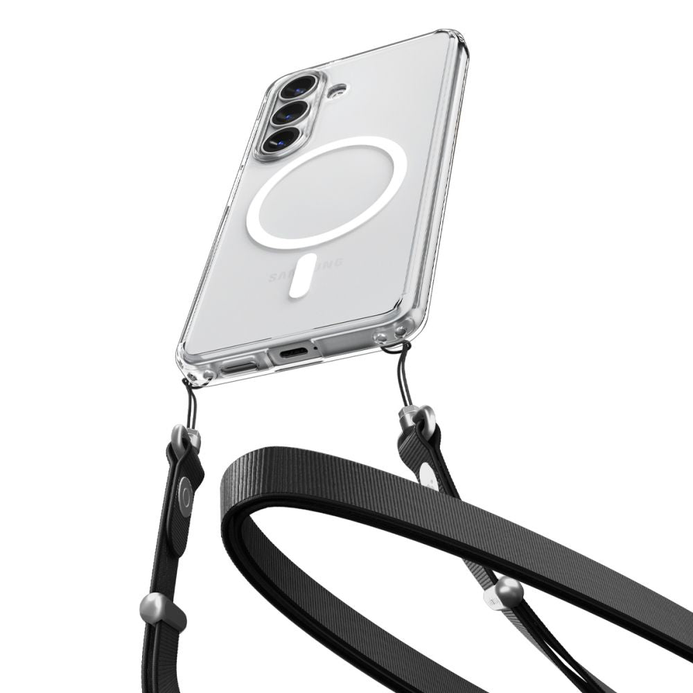 Coque MagSafe pour Samsung Galaxy S26 S942, Spigen, Ultra Hybrid, Transparente Blanche ACS10734