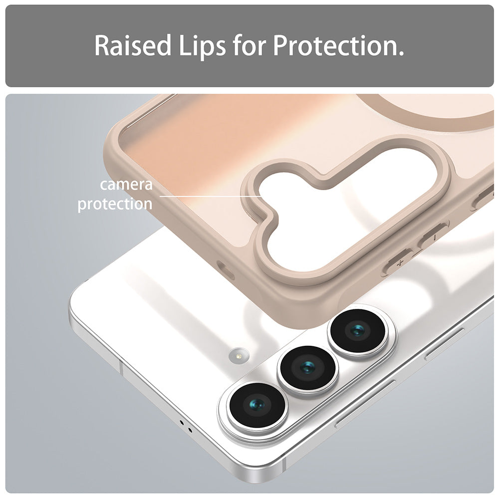 Housse MagSafe pour Samsung Galaxy S26 S942, Techsuit, HaloFrost II, Dorée