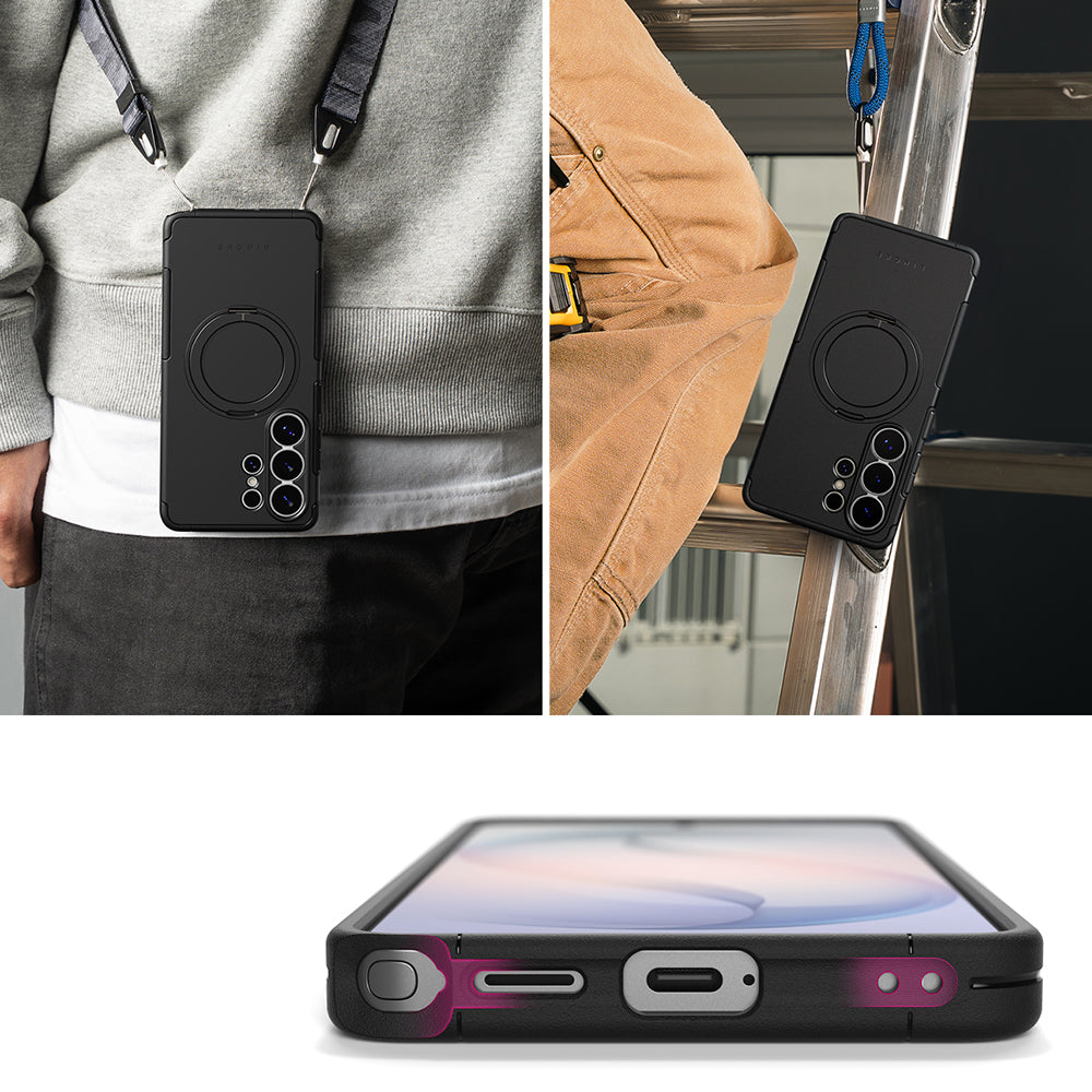 Coque MagSafe pour Samsung Galaxy S26 Ultra S948, Ringke, Alles, Noire