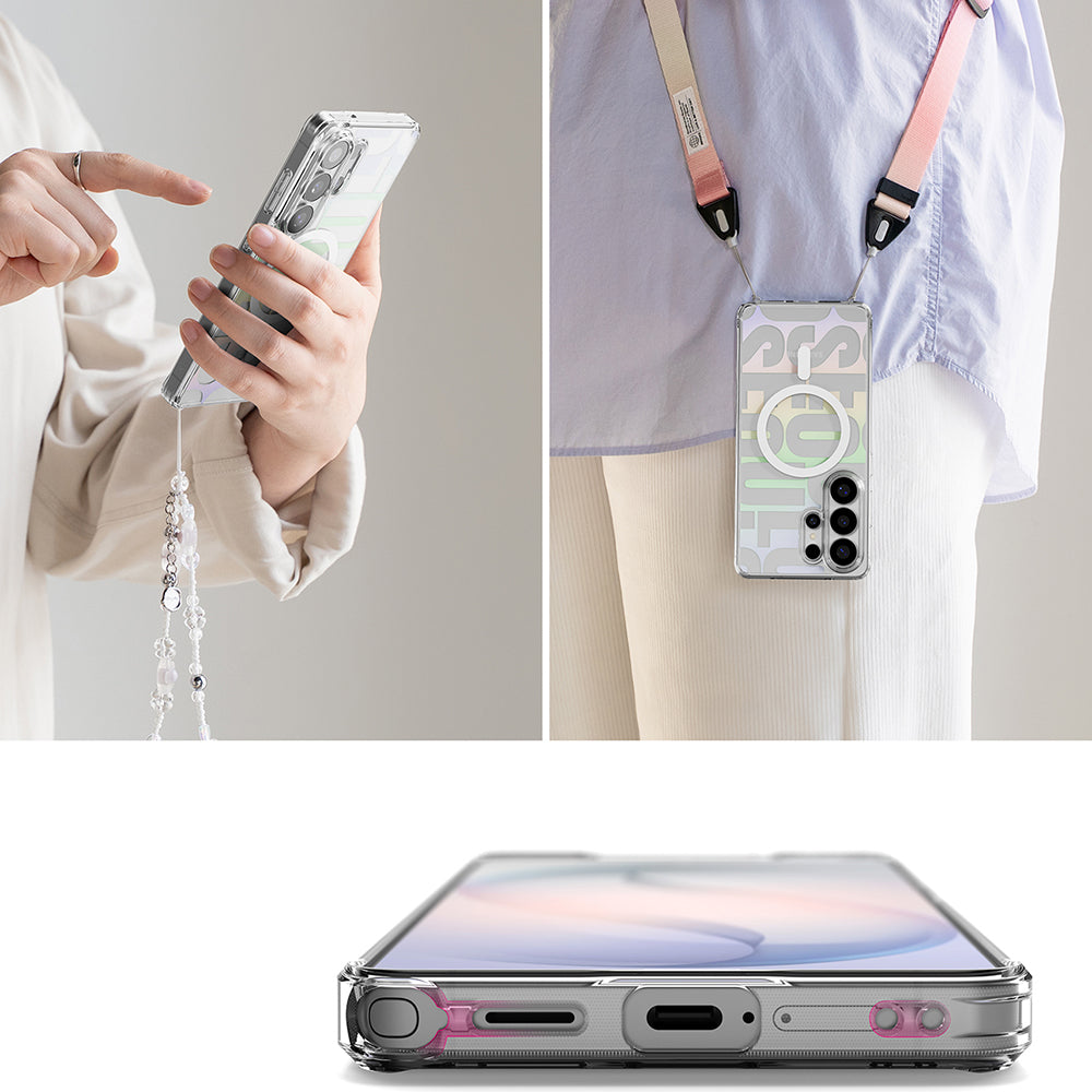 Coque MagSafe pour Samsung Galaxy S26 Ultra S948, Ringke, Fusion Seoul, Transparente