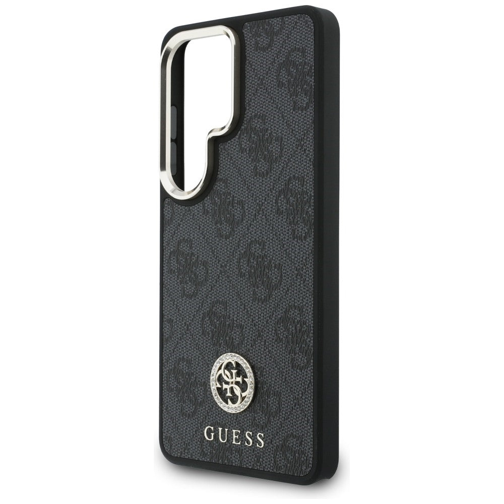 Étui MagSafe pour Samsung Galaxy S26 Ultra S948, GUESS, 4G Big Rhinestone Triangle Strap, Noir