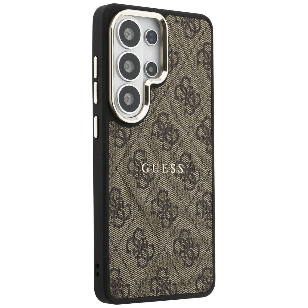 Étui MagSafe pour Samsung Galaxy S26 Ultra S948, Guess, 4G Embossed Ring, Marron
