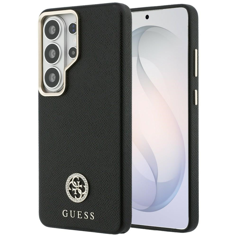 Étui MagSafe pour Samsung Galaxy S26 Ultra S948, Guess, logo rond en strass, Noir