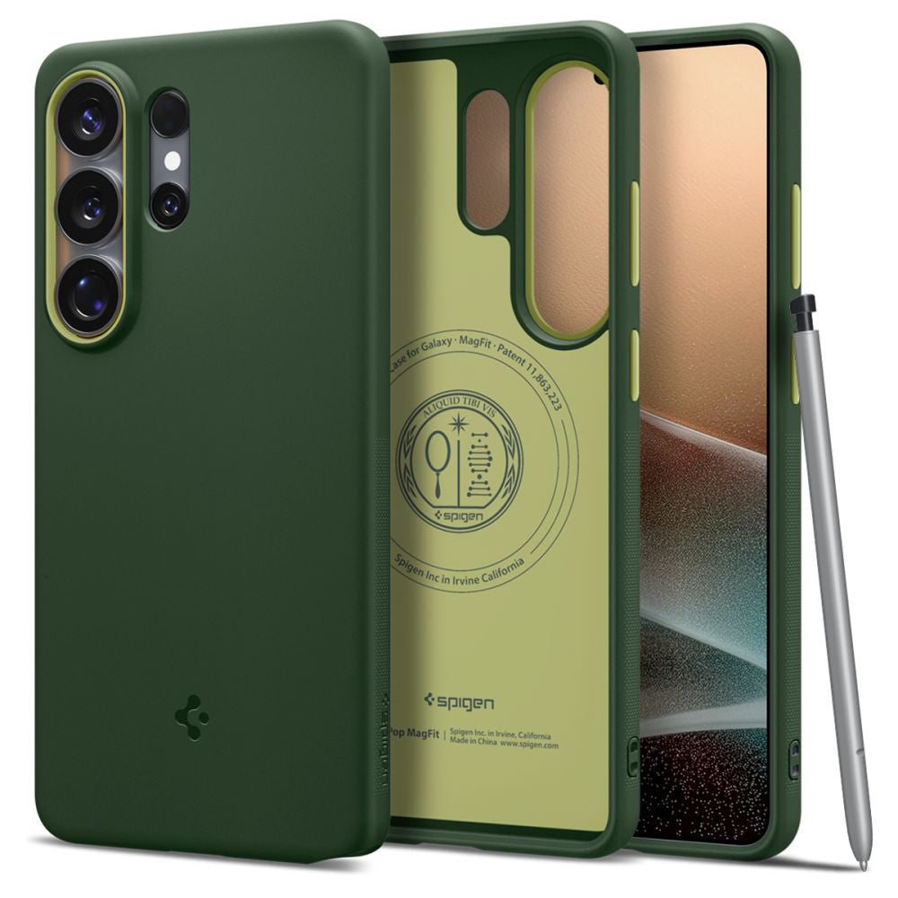 Coque MagSafe pour Samsung Galaxy S26 Ultra S948, Spigen, Caseology Nano Pop, Vert ACS11039