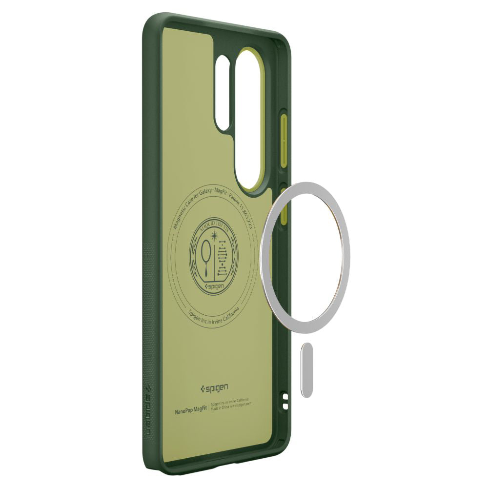 Coque MagSafe pour Samsung Galaxy S26 Ultra S948, Spigen, Caseology Nano Pop, Vert ACS11039