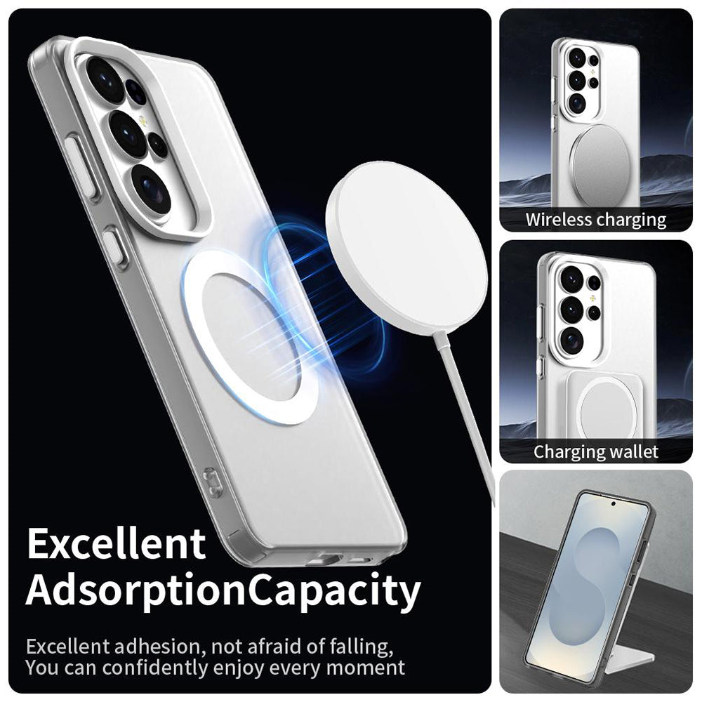 Coque MagSafe pour Samsung Galaxy S26 Ultra S948, Techsuit, CandyCase, Blanche