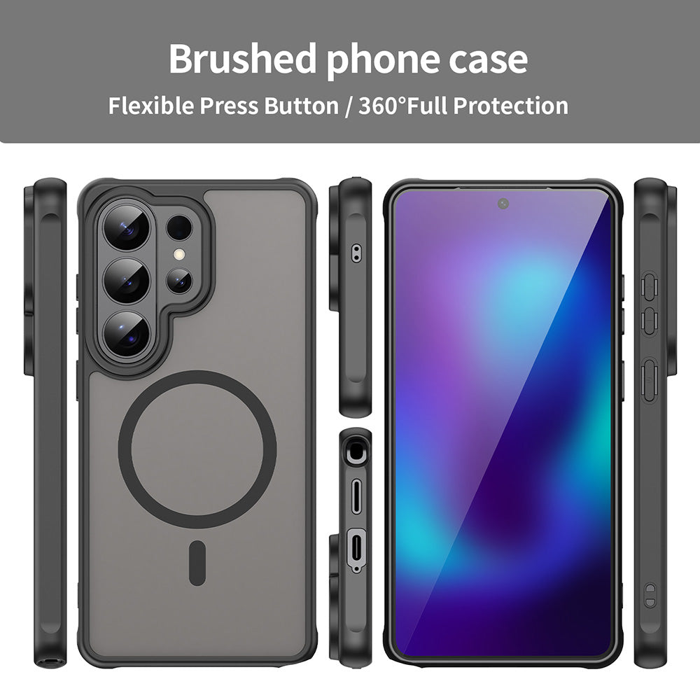 MagSafe Case for Samsung Galaxy S26 Ultra S948, Techsuit, HaloFrost II, Black