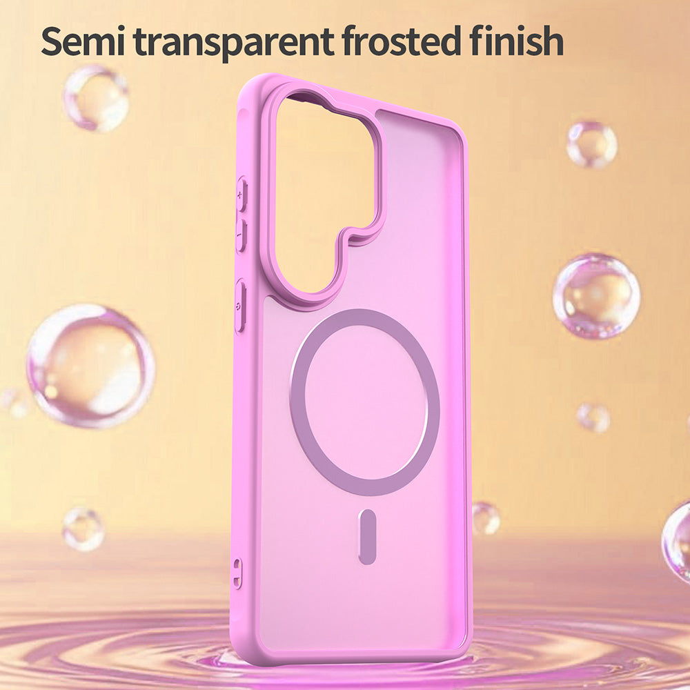 Coque MagSafe pour Samsung Galaxy S26 Ultra S948, Techsuit, HaloFrost II, Orange