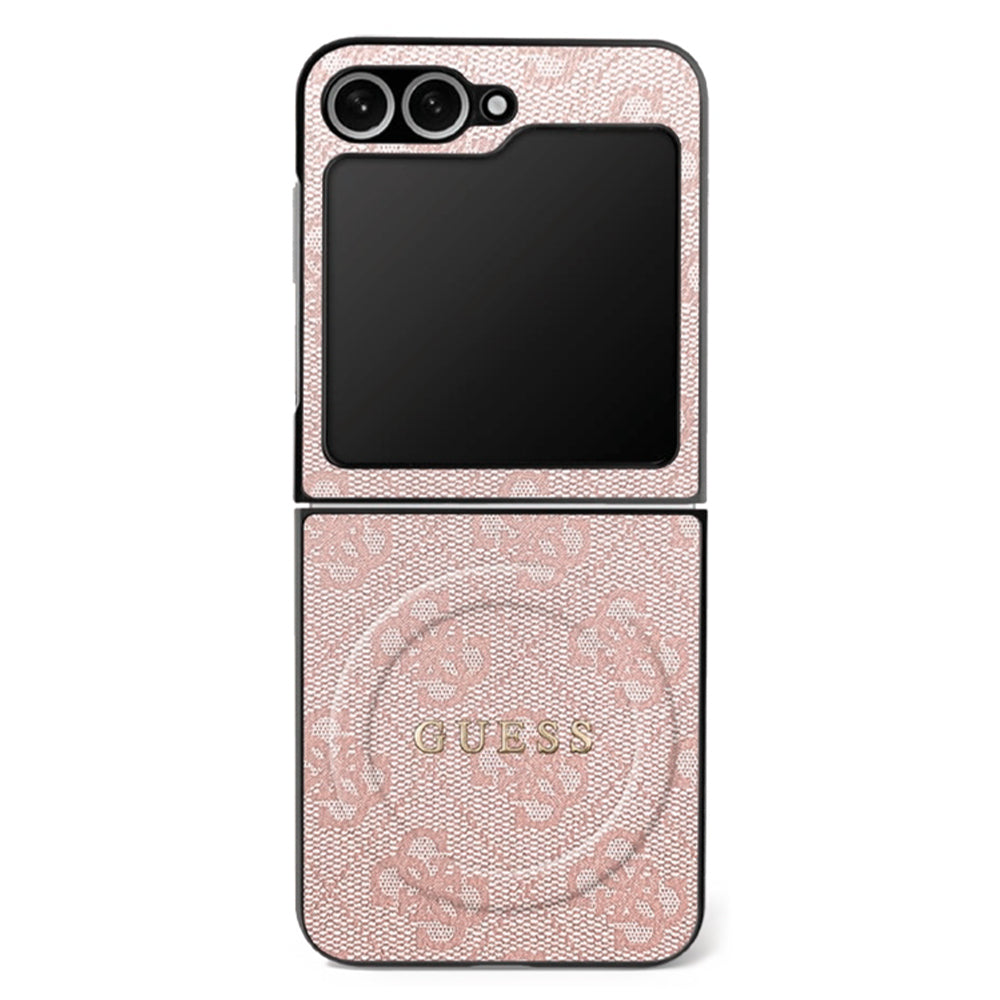 MagSafe Case for Samsung Galaxy Z Flip7 F766, Guess, 4G Collection, Pink