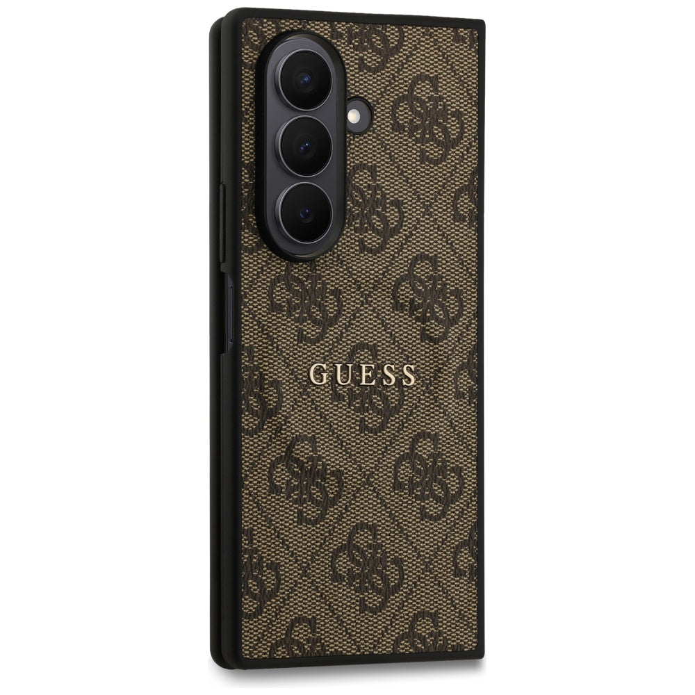 Étui MagSafe pour Samsung Galaxy Z Fold7 F966, Guess, 4G Classic, Marron