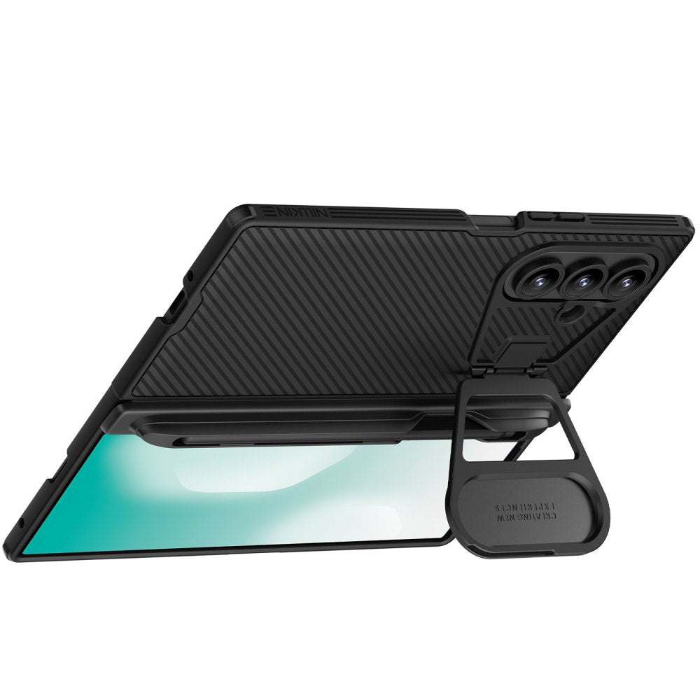 Coque MagSafe pour Samsung Galaxy Z Fold7 F966, Nillkin, CamShield Prop avec protection d'objectif en métal et support pour S-Pen, noire