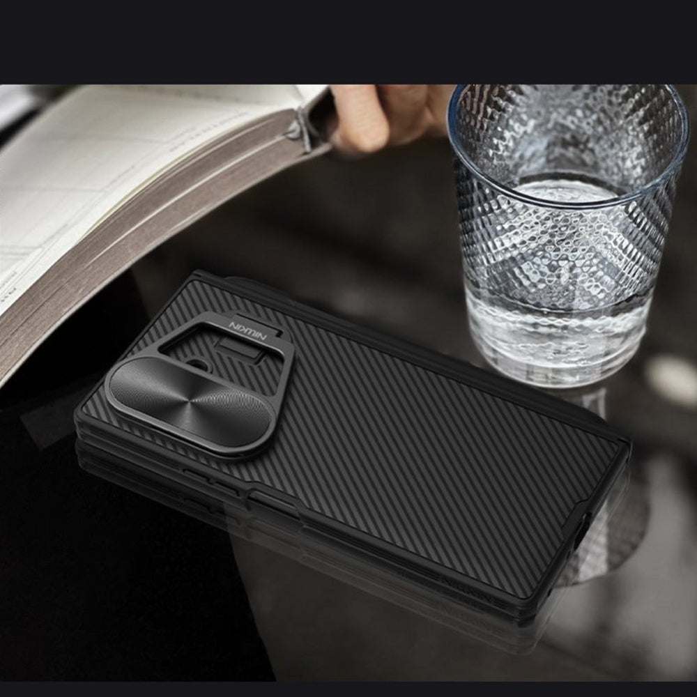 Coque MagSafe pour Samsung Galaxy Z Fold7 F966, Nillkin, CamShield Prop avec protection d'objectif en métal et support pour S-Pen, noire