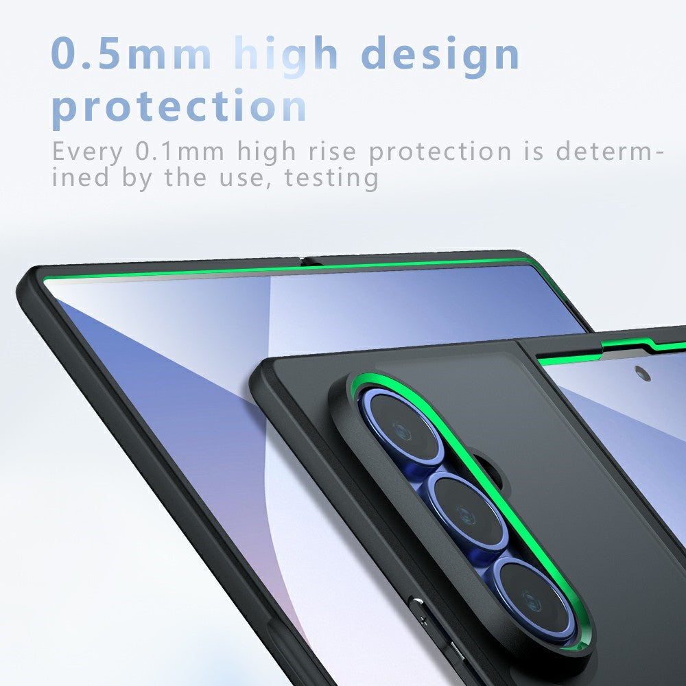 Coque MagSafe pour Samsung Galaxy Z Fold8 Ultra F976, Techsuit, PureFrost, Noir Satiné