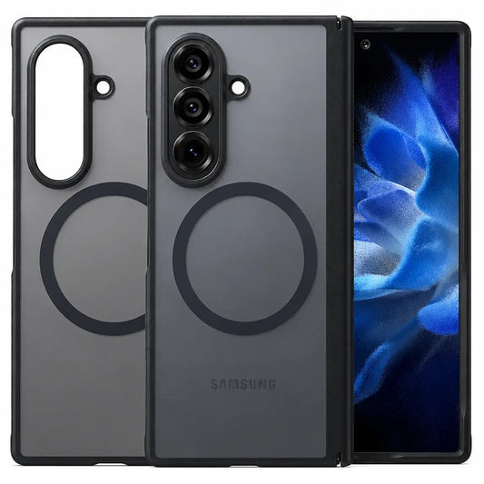 Coque MagSafe pour Samsung Galaxy Z Fold8 Ultra F976, Torras, Guardian, Noire