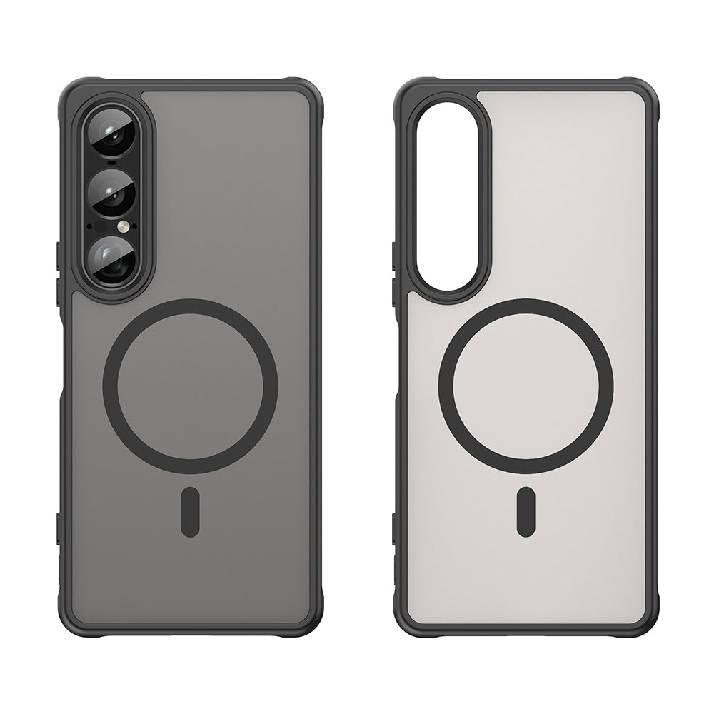 Coque MagSafe pour Sony Xperia 1 VII, Techsuit, HaloFrost II, Noire