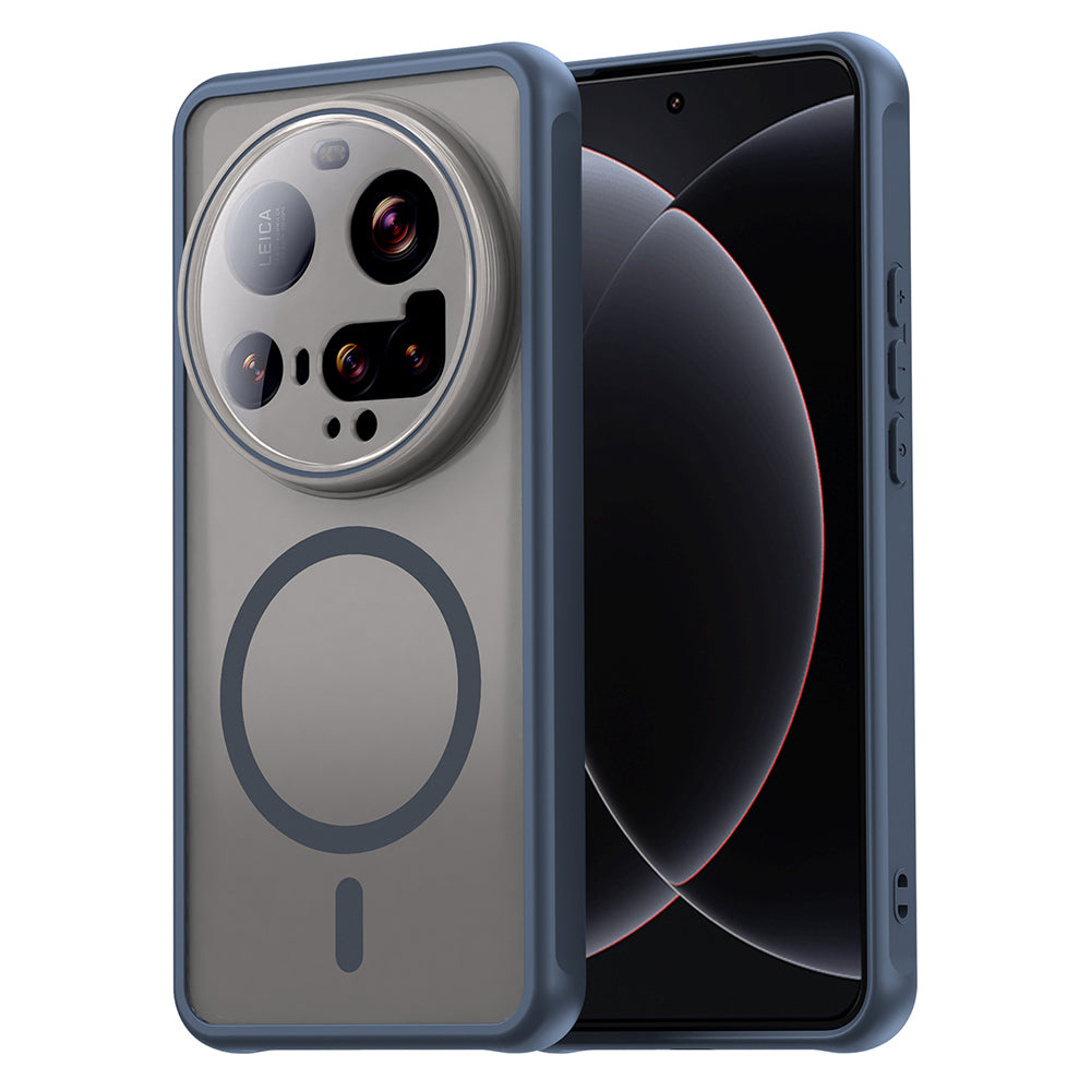 Coque MagSafe pour Xiaomi 15 Ultra, Techsuit, HaloFrost II, Bleu marine