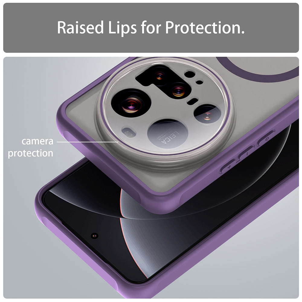 Coque MagSafe pour Xiaomi 15 Ultra, Techsuit, HaloFrost II, Violet
