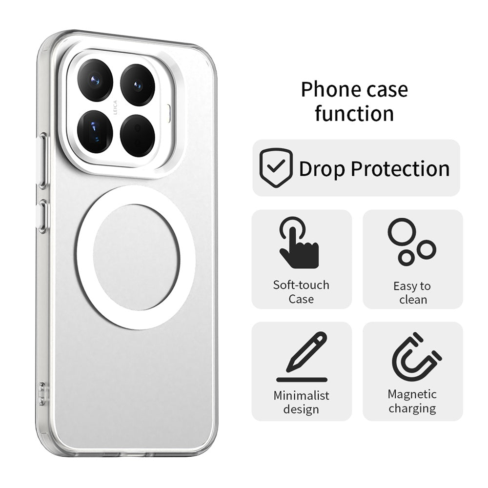 Coque MagSafe pour Xiaomi 15T Pro, Techsuit, CandyCase, Blanche