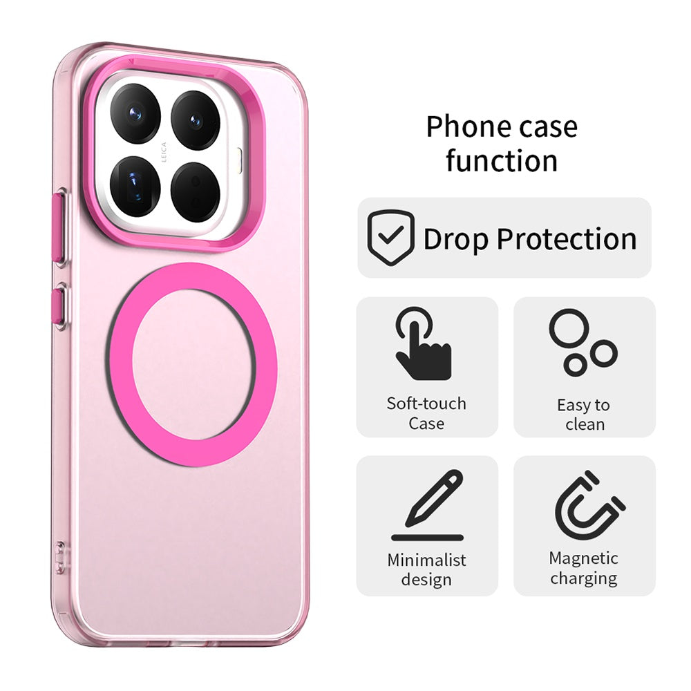 Coque MagSafe pour Xiaomi 15T Pro, Techsuit, CandyCase, Rose