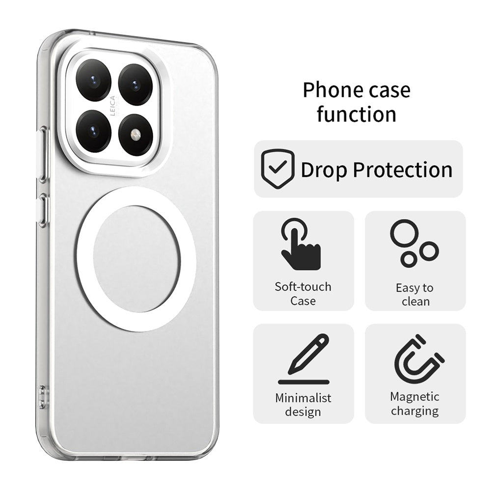 Coque MagSafe pour Xiaomi 15T, Techsuit, CandyCase, Blanche