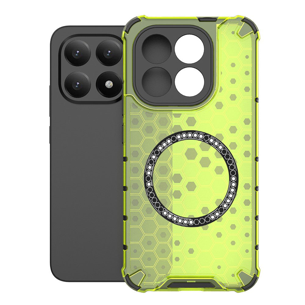 Étui MagSafe pour Xiaomi 15T, Techsuit, HoneyComb Shield, Vert