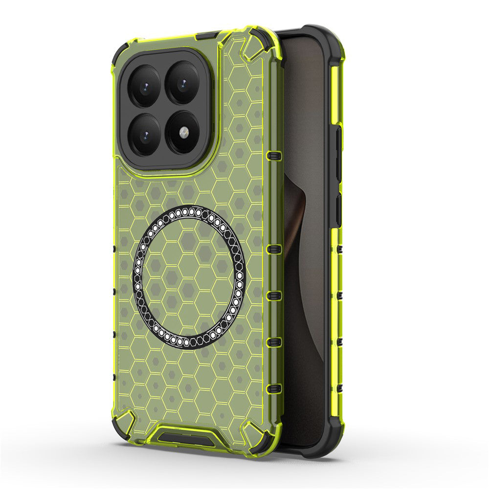 Étui MagSafe pour Xiaomi 15T, Techsuit, HoneyComb Shield, Vert