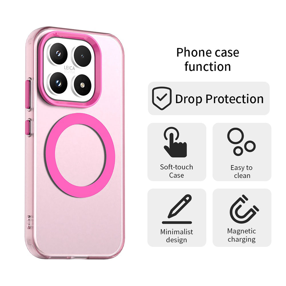 Étui MagSafe pour Xiaomi 17, Techsuit, CandyCase, Rose