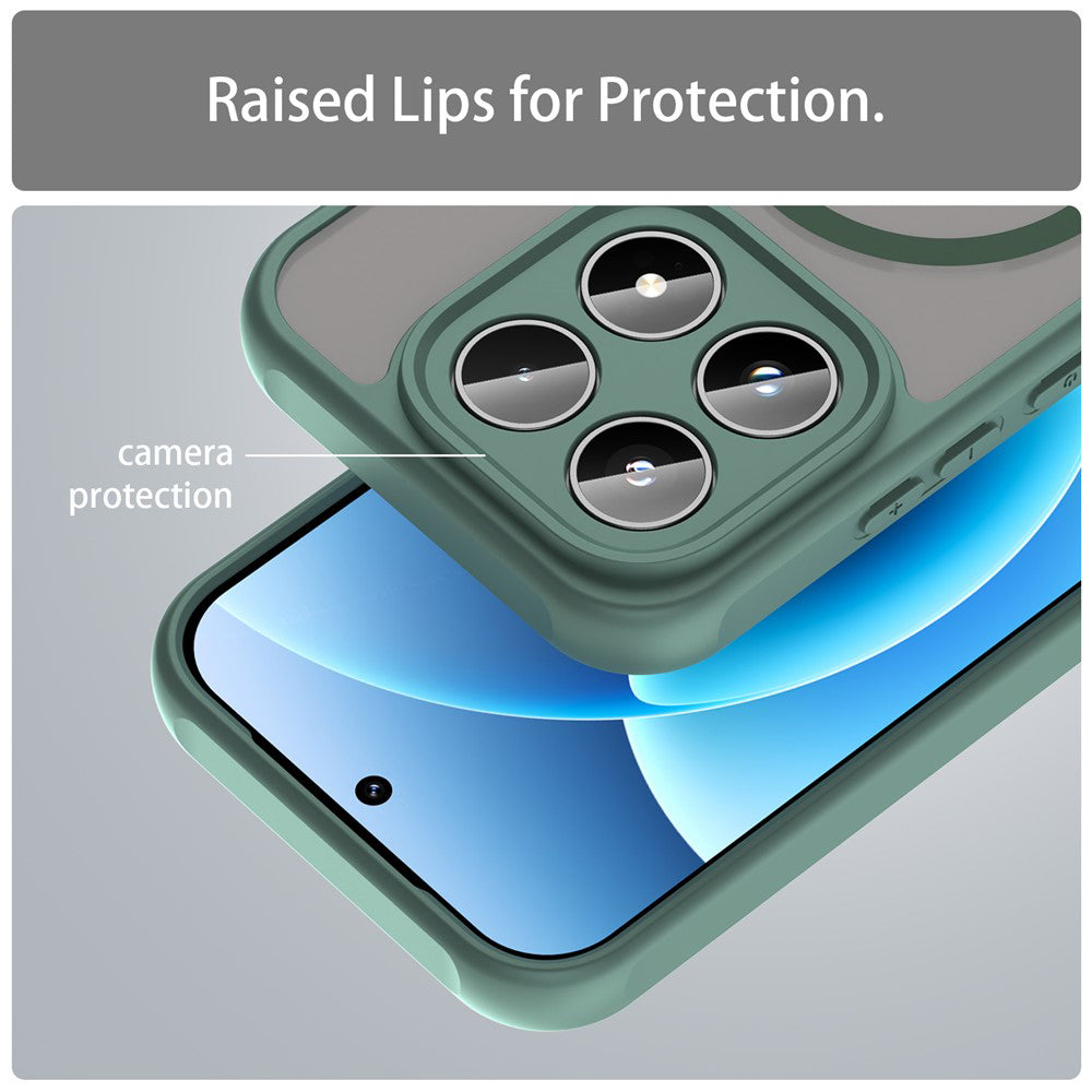 MagSafe Case for Xiaomi 17, Techsuit, HaloFrost II, Green