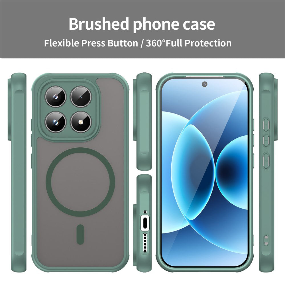 MagSafe Case for Xiaomi 17, Techsuit, HaloFrost II, Green