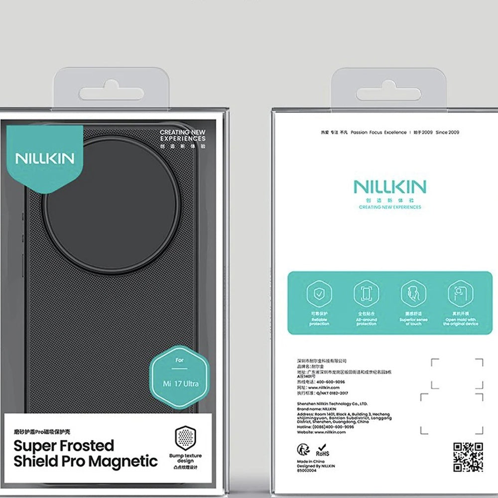 Coque MagSafe pour Xiaomi 17 Ultra, Nillkin, Super Shield Pro, Noir Satiné