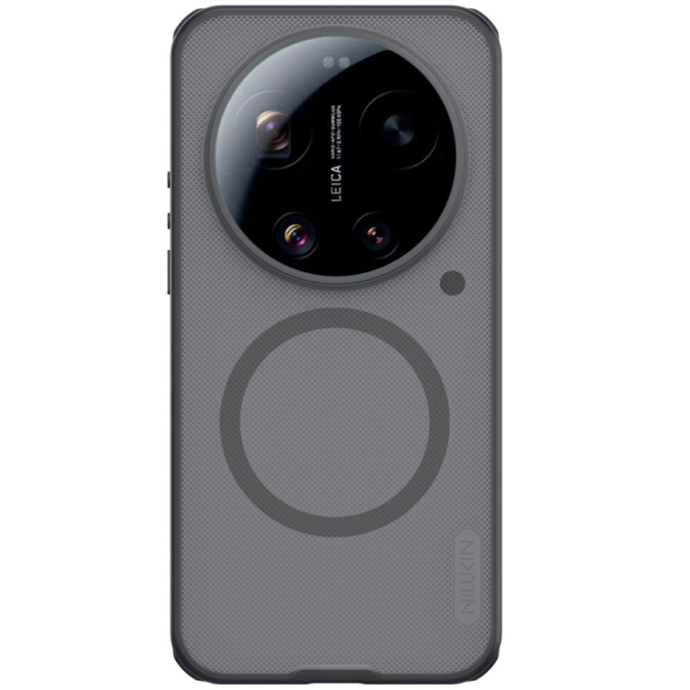 Coque MagSafe pour Xiaomi 17 Ultra, Nillkin, Super Shield Pro, Noire Transparente Satinée