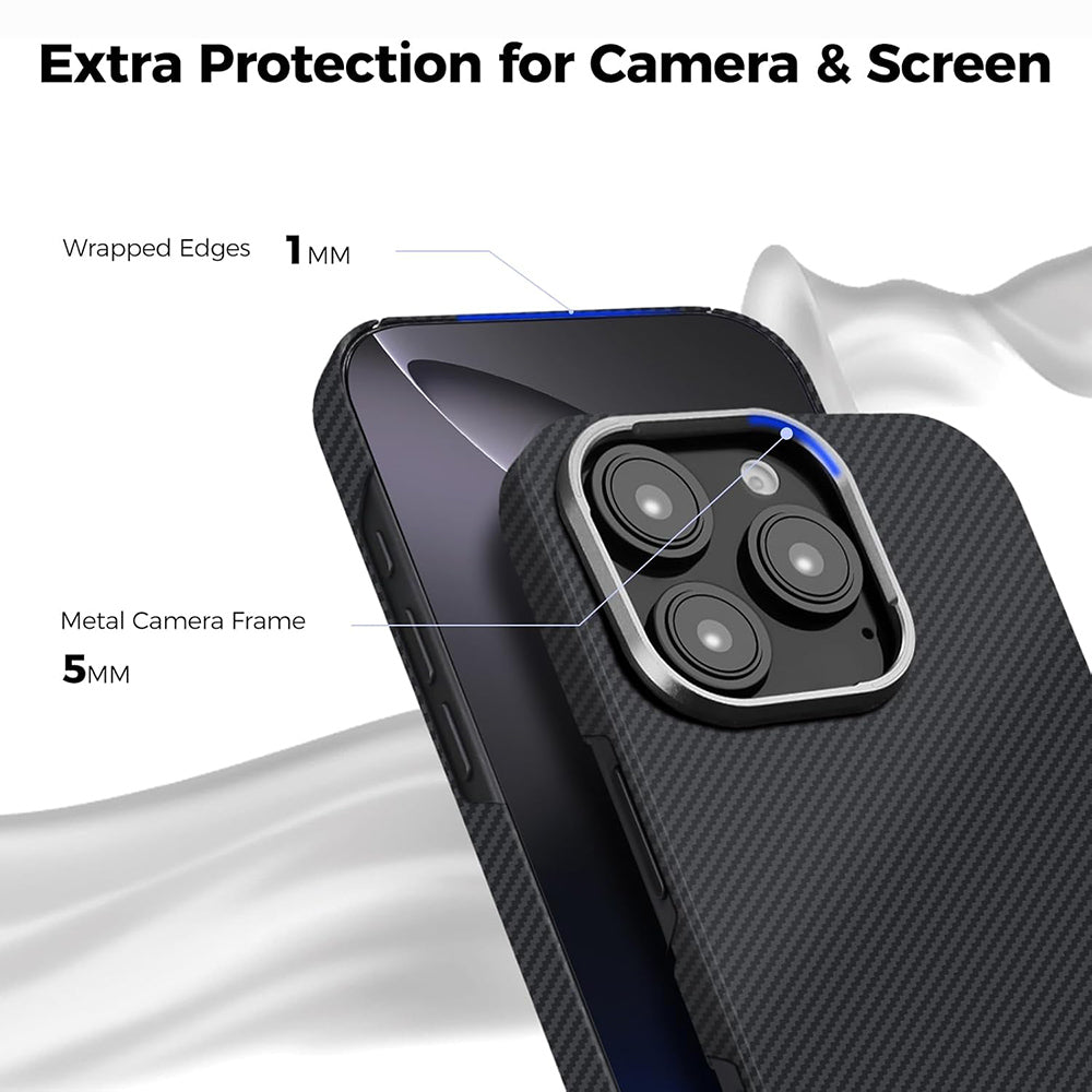 Coque MagSafe pour Xiaomi 17 Ultra, Techsuit, Fibre d'Aramid, Noire