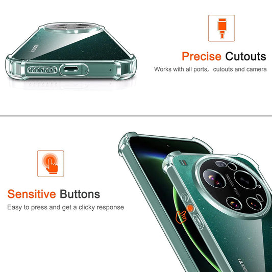 Coque MagSafe pour Xiaomi 17 Ultra, Techsuit, Antichoc, Transparente