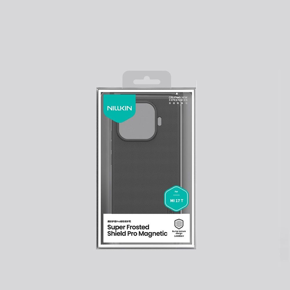 Coque MagSafe pour Xiaomi 17T, Nillkin, Super Shield Pro, Noir Satiné