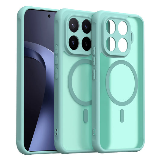Coque MagSafe pour Xiaomi 17T Pro, Techsuit, HaloFrost II, Vert Clair
