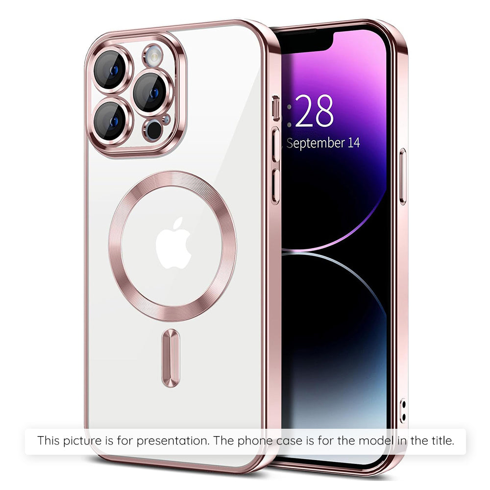 Coque MagSafe pour Xiaomi 17T Pro, Techsuit, Luxury Crystal, Rose
