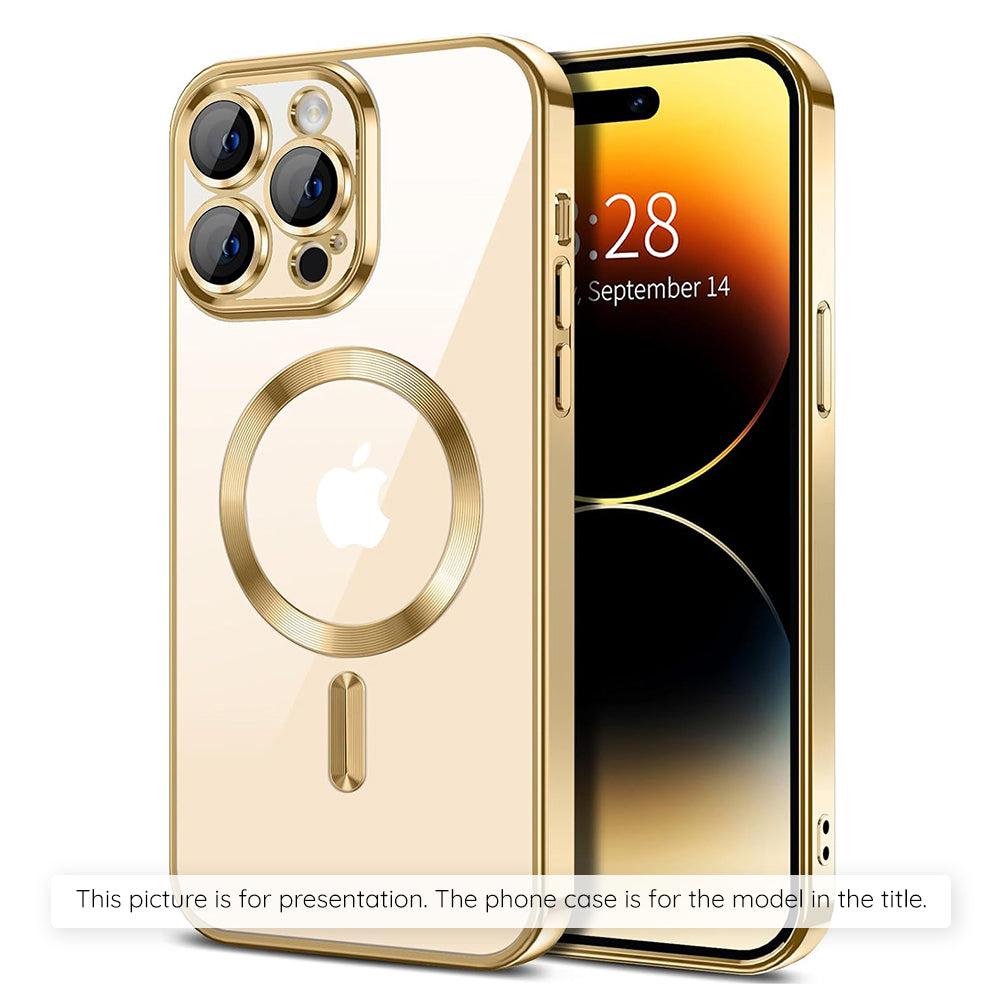 Coque MagSafe pour Xiaomi 17T, Techsuit, Luxury Crystal, Dorée