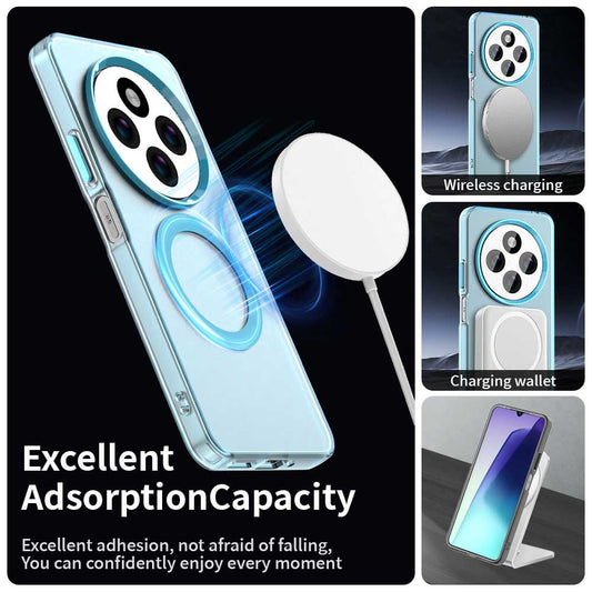 Coque MagSafe pour Xiaomi Poco C75 / Redmi 14C, Techsuit, CandyCase, Bleue