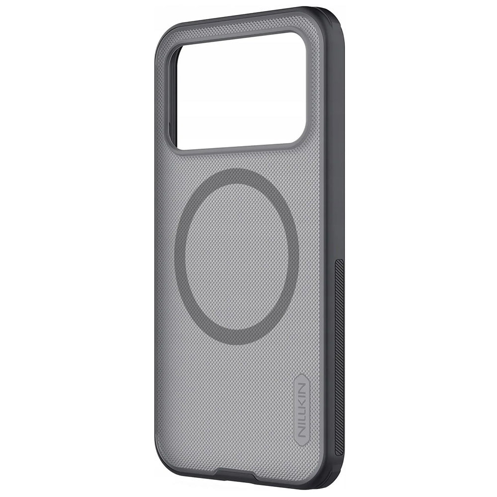 Coque MagSafe pour Xiaomi Poco F8 Pro, Nillkin, Super Shield Pro, Noire Transparente Satinée