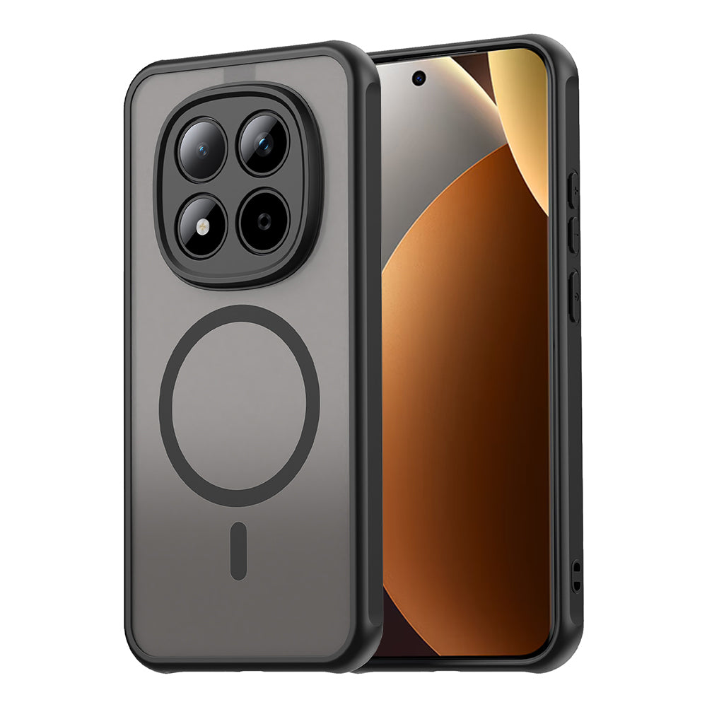 Coque MagSafe pour Xiaomi Poco M8 Pro / Redmi Note 15 Pro+ 5G, Techsuit, HaloFrost II, Noire