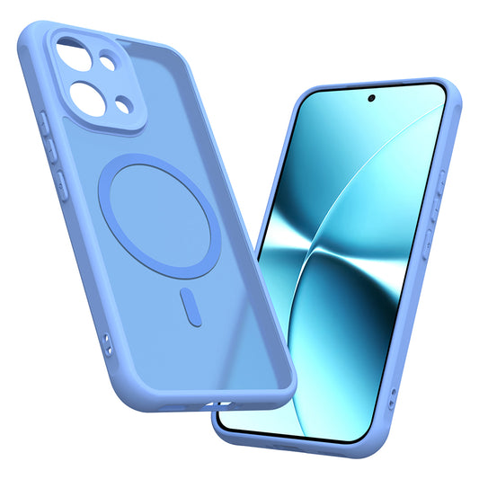 Coque MagSafe pour Xiaomi Poco X8 Pro Max, Techsuit, HaloFrost II, Bleue